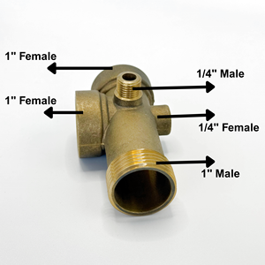 Chất lượng cao <span class=keywords><strong>5</strong></span> cách Brass TEE phù hợp <span class=keywords><strong>1</strong></span>/4 "x <span class=keywords><strong>1</strong></span>/4" x <span class=keywords><strong>1</strong></span> "Máy bơm nước tự động kết nối phụ kiện - Product Image 2