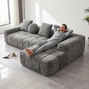 Sofá Moderno Comprimido y Empacado al Vacío para <span class=keywords><strong>Muebles</strong></span> de Sala, Sofá Modular de Lujo en Tela con Forma de L, Juego de Sofá Esquinero - Product Image 5