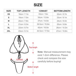 Conjunto de 2 piezas de bikini de cintura alta de moda para viajes a la playa y diversión de verano hecho de Spandex/nailon - Product Image 6