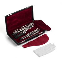 Professional Oboe C Key Semi-automatic Style Silver-plated Keys Woodwind Instrument