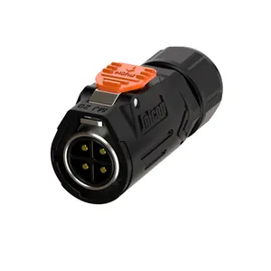 Jnicon 3 pin contacts waterproof connector IP67 out door lighting LED