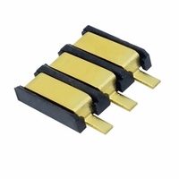 Connecteur de batterie femelle XIANKUN 2-6P à contacts dorés, espacement 2,5 mm, hauteur 1,6 mm, support de batterie en alliage d'aluminium plaqué or pour positionnement