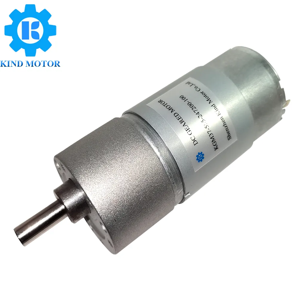 Yüksek tork düşük gürültü GM37-555 37mm 131:1 dc 6v-36v dc dişli kodlayıcılı motor