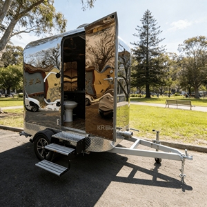 Remorque WC portable, conteneur sanitaire public à pièce unique, salle de bain extérieure, camping, mobile, VIP, écologique, type appartement - Product Image 3