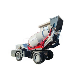 Camion malaxeur à béton autochargeant avec rayon de braquage court pour terrains complexes - Product Image 1