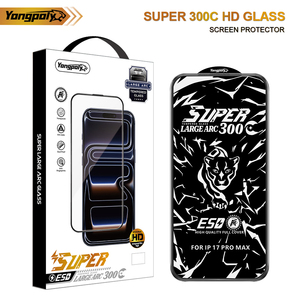 Yongpoly 300C กระจก HD ขอบโค้งขนาดใหญ่มากอลูมิเนียมสูงป้องกันไฟฟ้าสถิตย์ป้องกันลายนิ้วมือป้องกันหน้าจอสำหรับ iPhone 17 - Product Image 5