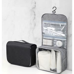 <b>Large</b> Capacity Oxford Cloth Toiletry <b>Bag</b> Fashion Waterproof Hook Custom Logo Geometric Pattern Cosmetics Storage <b>Makeup</b> Zipper - Product Image 6