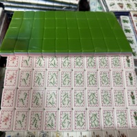 Tuiles de Mahjong de Noël Xusheng, ensemble de 160 pièces, pliables, résistantes à l'eau, design portable, matériau acrylique blanc, en stock