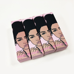 Wholesale custom makeup package box logo printing cosmetic packaging lipstick lip gloss paper box