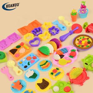 Nouveaux jouets en pâte à <span class=keywords><strong>modeler</strong></span> pour enfants, ensemble de <span class=keywords><strong>cuisine</strong></span> de luxe 55 pièces, machine à nouilles, jouet pour faire des hamburgers, modèle d'outil, ensemble de pâte à <span class=keywords><strong>modeler</strong></span> DIY pour enfants - Product Image 3