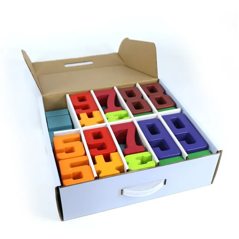 100 number blocks (rainbow colors)