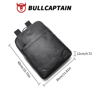 BULLCAPTAIN Men Business <b>Backpack</b> <b>Waterproof</b> Multi Pocket <b>Backpacks</b> Fit 16.5 Inch Laptop <b>School</b> Bags Male Travel <b>Backpack</b> - Product Image 6