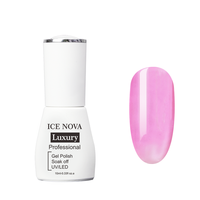 Vernis à gel de verre ICE NOVA entièrement transparent super brillant non essuyable Hema/Tpo/Hpma Texture libre de gelée Soak Off Nail Art