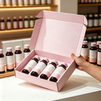 Boîte d'emballage pliable en carton ondulé recyclable pour boissons bien-être et livraison de compléments alimentaires, fabrication directe OEM
