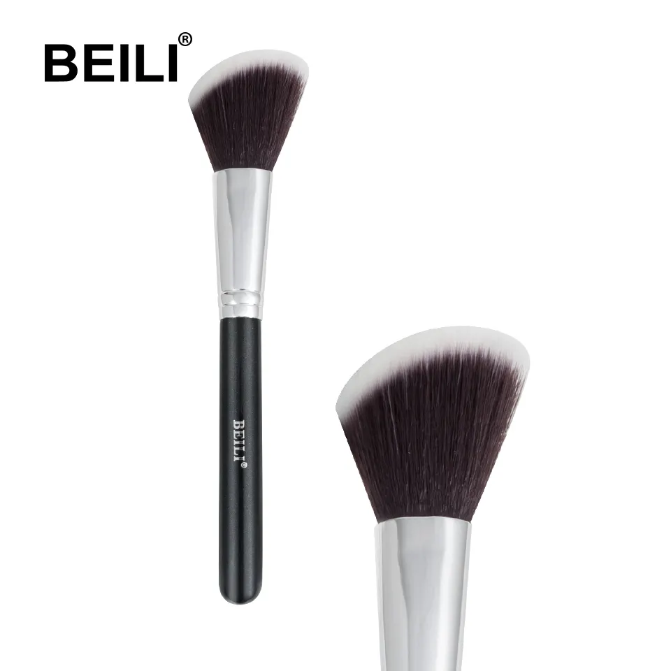 BEILI Large Custom Blush Make Up Cosmetic Private Label Face Makeup Blush Powder Brush wholesale