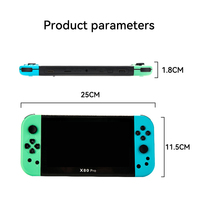 Console de jeu portable rétro X80 7 pouces avec double joystick, compatible PS1, MAME, GBA, FC, MD, SFC, sortie HDMI TV, lecteur de jeux vidéo