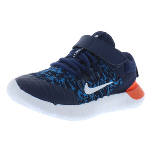 รองเท้าวิ่งสำหรับเด็กผู้ชายรองเท้าวิ่ง Nike Free RN 2021 AC สีน้ำเงิน/ขาว/ส้ม-100% ของแท้ - Product Image 1
