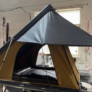 Carpa de Techo Rígida de Aluminio Oxford Ultrafina de 12 CM con Doble Soporte y Escalera para 1 a 2 Adultos, Ideal para Camping - Product Image 6