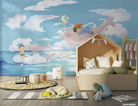 Papier peint mural pour enfants, décoration de salon, animaux, décoration de la maison, papier peint éducatif pour enfants, école, papier peint créatif personnalisé pour enfants, rouleau