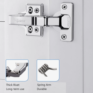 Charnières modernes durables pour portes d'armoires de cuisine, amortisseurs hydrauliques à fermeture douce pour meubles de salon et d'école - Product Image 4