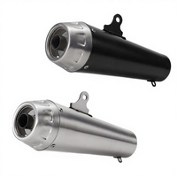Nlkhanm Silencieux d'échappement universel en carbone 60 mm pour moto avec DB Killer – Rénovation/Mise à niveau pour GSX8S CB400F MT03 DUKE1290 NSS750 Universel