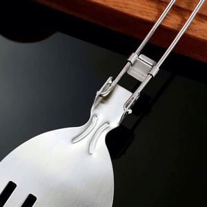 Ustensiles de cuisine pliables pour le camping en plein air, spatule pliable, louche à soupe, ustensiles de cuisine portables, outils de cuisine de voyage - Product Image 6