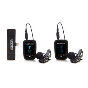 Blink 500 <strong>ProX</strong> B4 2-Person <strong>Wireless</strong> Mic System With Lavaliers &amp; Lightning Receiver for iPhone &amp; iPad - Product Image 2