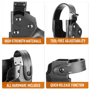 Kit de retención de liberación de pulgar de nivel II de plástico para funda de mano derecha polímero resistente a impactos seguridad mejorada y dibujo rápido - Product Image 3