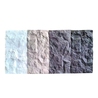 Panneaux muraux insonorisés 3D en fausse pierre PU, poids léger, pour décoration murale de maison
