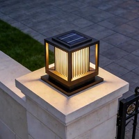 Lampe solaire LED d'extérieur pour poteau de clôture, étanche IP65, pour jardin et aménagement paysager
