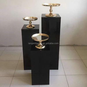 Iangel-estante de exhibición personalizado, 70cm de alto acrílico, blanco, decoración de boda, columna cuadrada - Product Image 2