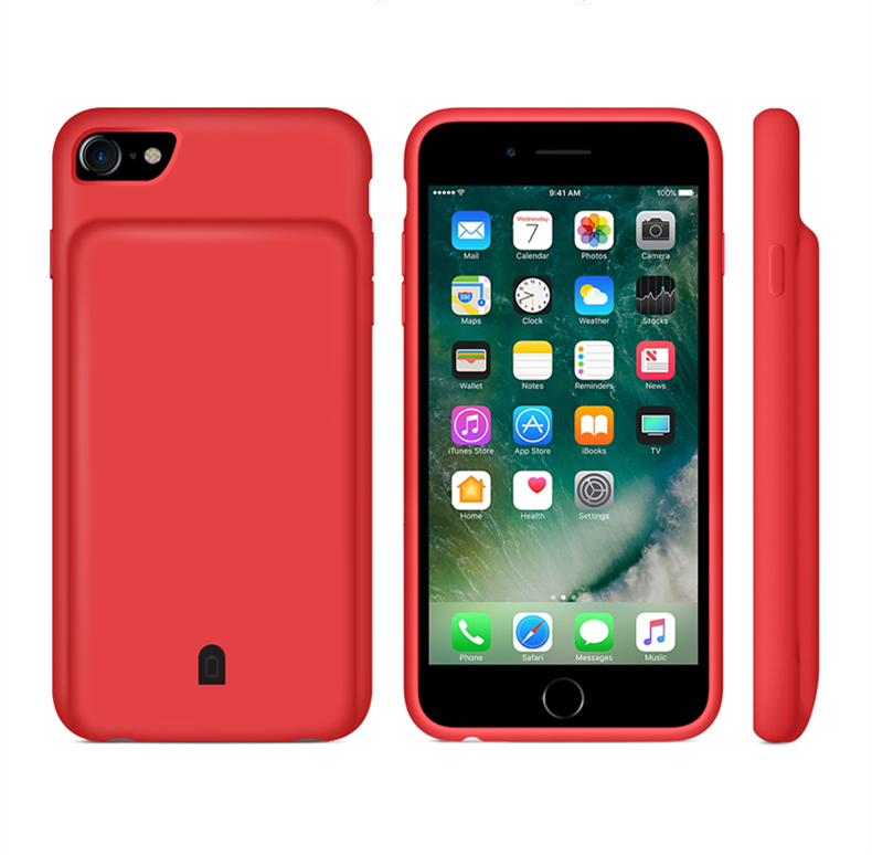 Мощный чехол с аккумулятором для Iphone 8 7 6, перезаряжаемые батареи, портативный чехол с внешним аккумулятором для телефона, 4500 мАч, задний чехол с зажимом для телефона