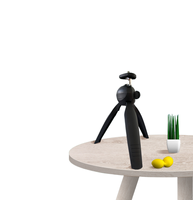 Perche à selfie avec trépied de bureau, support de projecteur, stabilisateur vidéo pour diffusion en direct, support de caméra aérien avec fonctions de réglage
