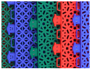 OEM / ODM HDPE 540*540*40MM Boden-/Garagenfliesen Ineinandergreifend/Kunststoff-Dalle Waschbarer Vinylboden Stadi - Product Image 2