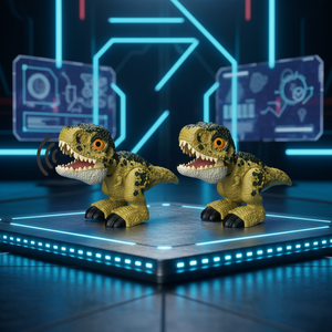 Figurine de T-Rex de <span class=keywords><strong>dessin</strong></span> <span class=keywords><strong>animé</strong></span> fonctionnant sur piles BEFLY, jouet électrique avec marche, son et lumière - Product Image 4