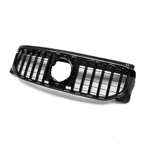 Calandre avant Mercedes-Benz GLB 2020-2023 style GT ABS noir avec bandes argentées - Product Image 4