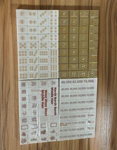 مجموعة ماجونغ أمريكية حديثة من البلاستيك مع شعار مخصص وتصميم صديق للبيئة وأنماط متنوعة وهيكل مزدوج الطبقات - Product Image 2