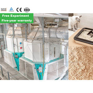 Ligne de fabrication de litière pour chat à base de maïs semi-automatique sans poussière, grande capacité 1-20T/H, certifiée CE, granulation à 95%, 3-8mm - Product Image 3