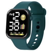 Reloj Inteligente Deportivo con Pantalla Táctil LED Cuadrada, Resistente al Agua IPX-6, Calendario, 3 Meses de Duración de Batería, Unisex, para Parejas, Precio Económico