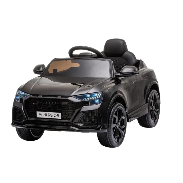 Lisanslı AUDI RS Q8 süper oyuncak binmek-on arabalar için bebek elektrikli binmek 12v oyuncak arabalar çocuklar için sürücü