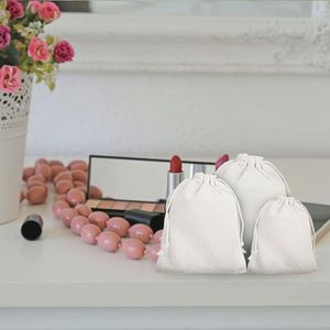 Personalized Wedding Party Gift Spice Wrap Recyclable Organic Cotton Drawstring <b>Bag</b> Canvas for Jewelry - Product Image 6