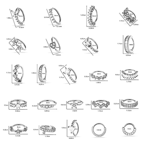 Nuovo Piercing a Cuore e Farfalla <span class=keywords><strong>per</strong></span> Naso, <span class=keywords><strong>Anello</strong></span> <span class=keywords><strong>per</strong></span> Setto Nasale in Oro, Orecchino a Cerchio <span class=keywords><strong>per</strong></span> Cartilagine dell'Orecchio <span class=keywords><strong>per</strong></span> Donna - Product Image 3