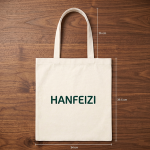 Sac de shopping en toile durable avec logo personnalisé HANFEIZI, sac fourre-tout pour un usage quotidien et des événements promotionnels - Product Image 1