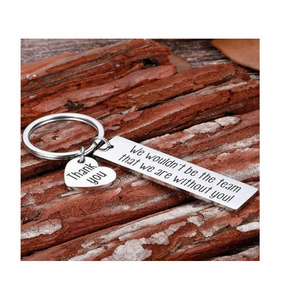 Llavero <span class=keywords><strong>de</strong></span> Acero Inoxidable con la Frase 'No Seríamos el Equipo Sin Ti', Regalo <span class=keywords><strong>de</strong></span> Agradecimiento para Compañeros <span class=keywords><strong>de</strong></span> Trabajo - Product Image 6