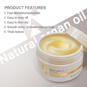 <span class=keywords><strong>Masque</strong></span> capillaire OEM Karsilk à la vitamine B5, traitement nourrissant et réparateur en gros, à l'huile d'argan et au collagène, pour éliminer les frisottis - Product Image 3