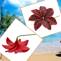 Tige de Cheveux Fleur en Mousse Frangipanier Hawaïen Tatouage, Meilleure Vente, La Plus Récente pour Décoration de Fête de Mariage