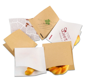 Bolsas de Papel Kraft Antigrasa para Comida para Llevar, Bolsas Abiertas para Doner <span class=keywords><strong>Kebab</strong></span>, Bolsas Desechables Personalizadas para Envolver Hamburguesas - Product Image 6