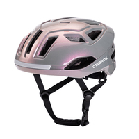 Vente en gros de casque de vélo intelligent PC intégré avec clignotant et lumière LED