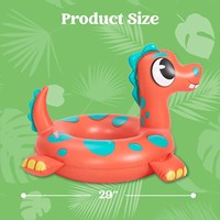 Flotteurs de piscine pour tout-petits, décorations de fête d'été, tubes de piscine gonflables, dinosaures, tortues de mer, dauphins, bouées de natation pour enfants