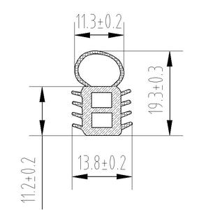 Bande d'étanchéité en <span class=keywords><strong>caoutchouc</strong></span> EPDM <span class=keywords><strong>pour</strong></span> <span class=keywords><strong>porte</strong></span> de <span class=keywords><strong>feu</strong></span>, m, de haute qualité, <span class=keywords><strong>pour</strong></span> verrouillage de cabine - Product Image 4